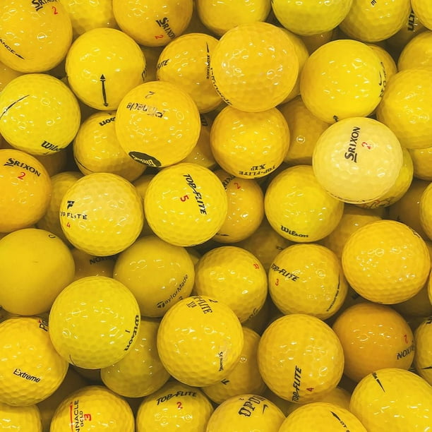 Mulligan 75 Mix AAA Recycled Used Golf Balls, Yellow Walmart.ca