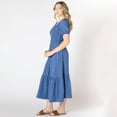 thumbnail image 4 of Devoted short puffed sleeve calf length tiered dress, 4 of 6