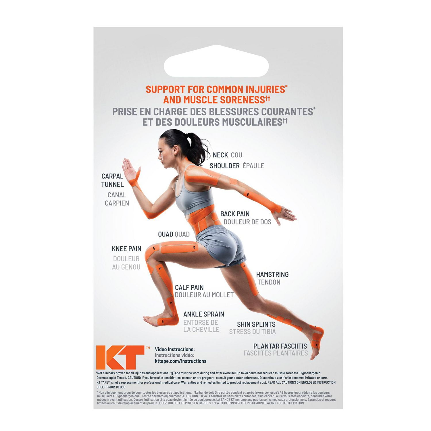 KT TAPE PRO Blue Therapeutic Kinesiology Sports Tape, 20 Strips