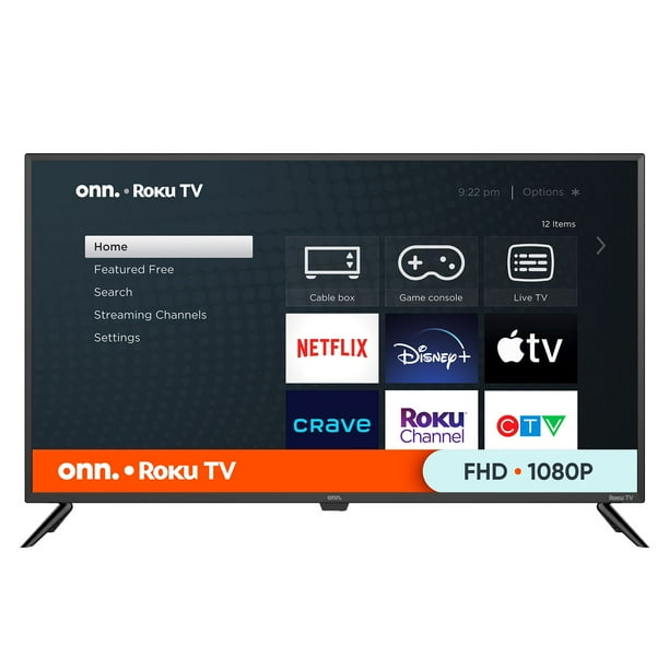 Téléviseur intelligent de 107 cm (42 po) 1080p FHD Roku onn. (100068372-CA) 3 HDMI, 1 USB, 60 Hz