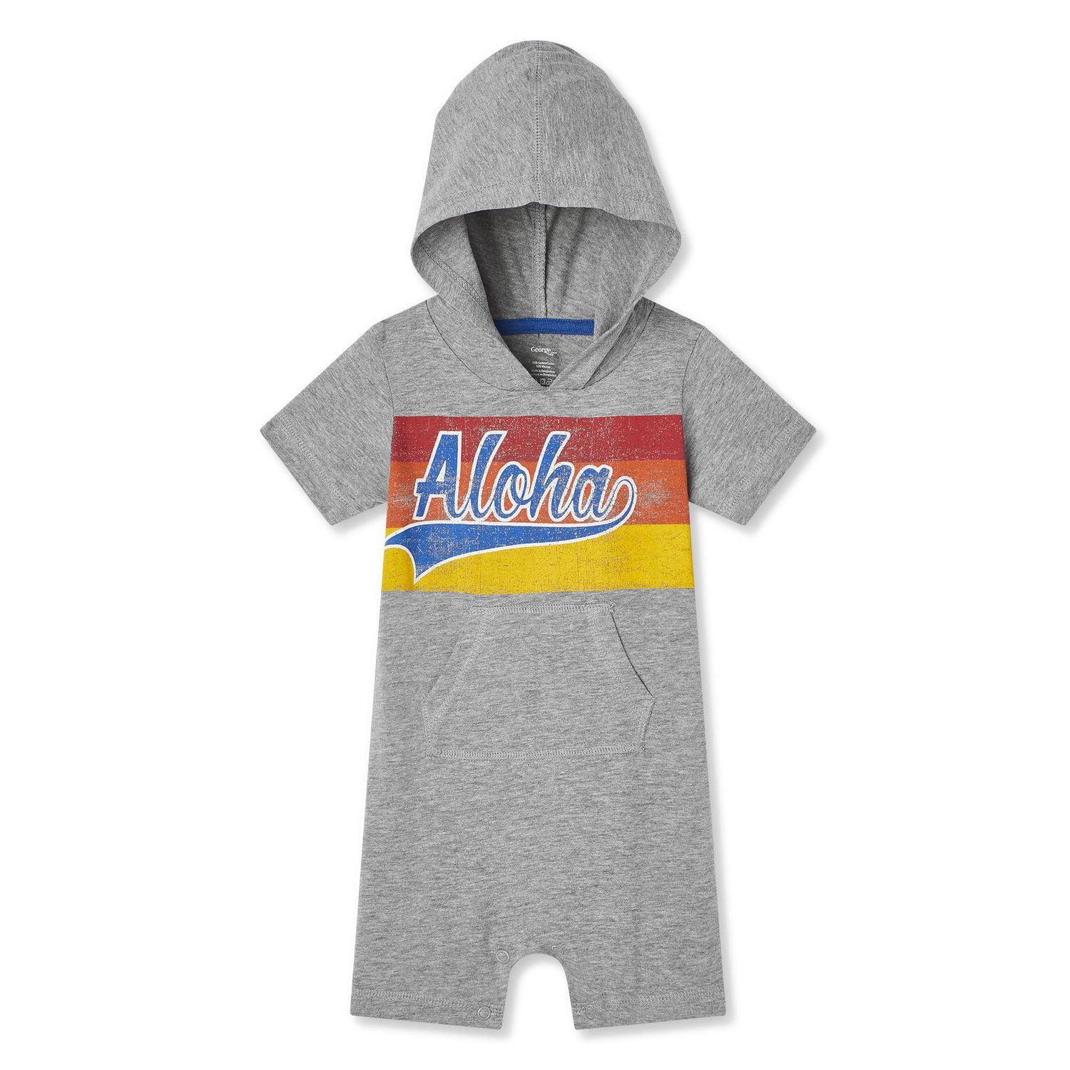 Baby Boys' Hooded Romper Walmart Canada