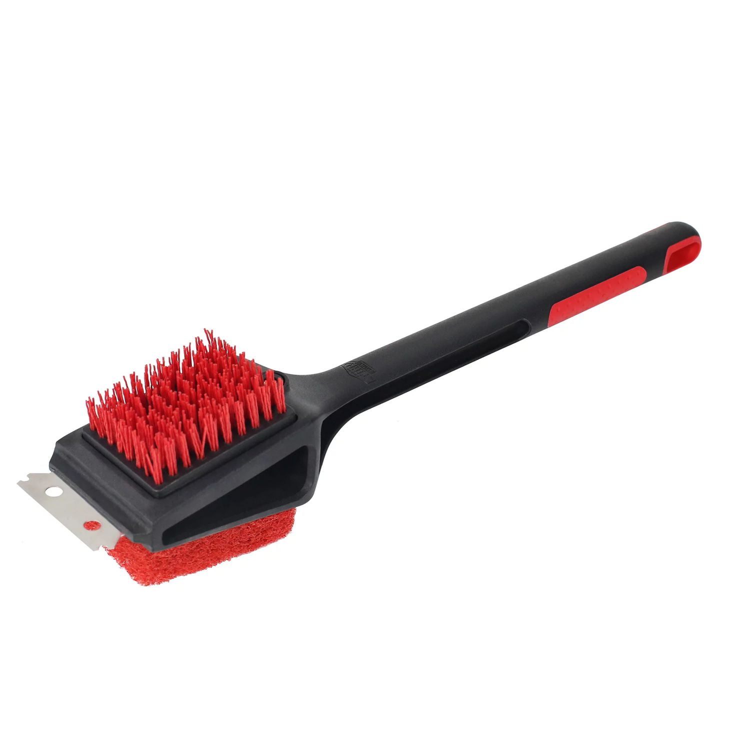 GrillPro Heavy Duty Long Bristle Grill Cleaning Brush with Tooth