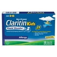 thumbnail image 1 of Claritin Kids Rapid Dissolve Allergy Medicine - 24 Hour Non-Drowsy Kids Allergy Medication, Antihistamines For Kids, Fast Allergy Relief Of Itchy, Watery, Red Eyes, Sneezing, Runny Nose, 1 of 11