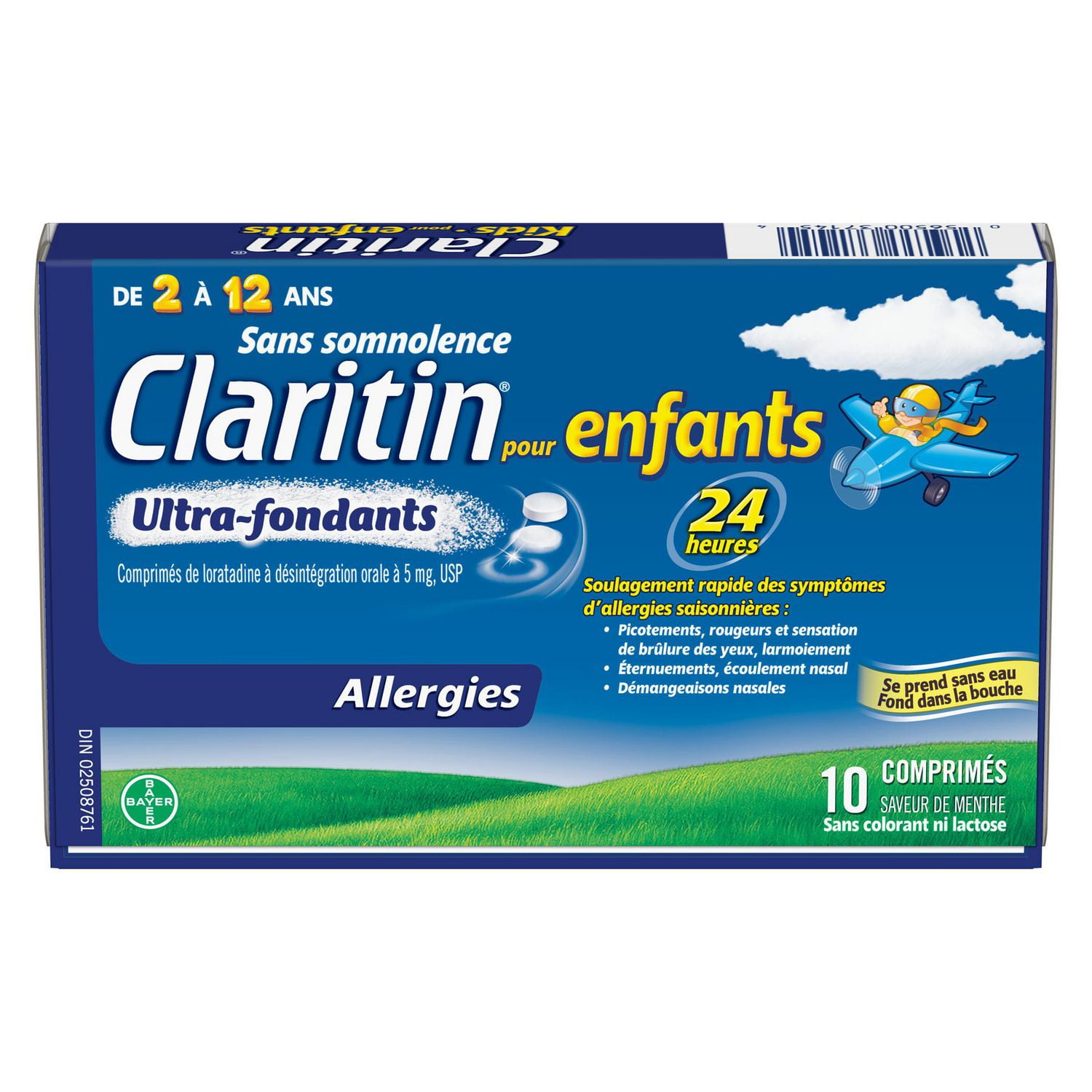 Claritin Kids Rapid Dissolve Allergy Medicine - 24 Hour Non-Drowsy Kids Allergy Medication, Antihistamines For Kids, Fast Allergy Relief Of Itchy, Watery, Red Eyes, Sneezing, Runny Nose, 10 Rapid Dissolve Tablets