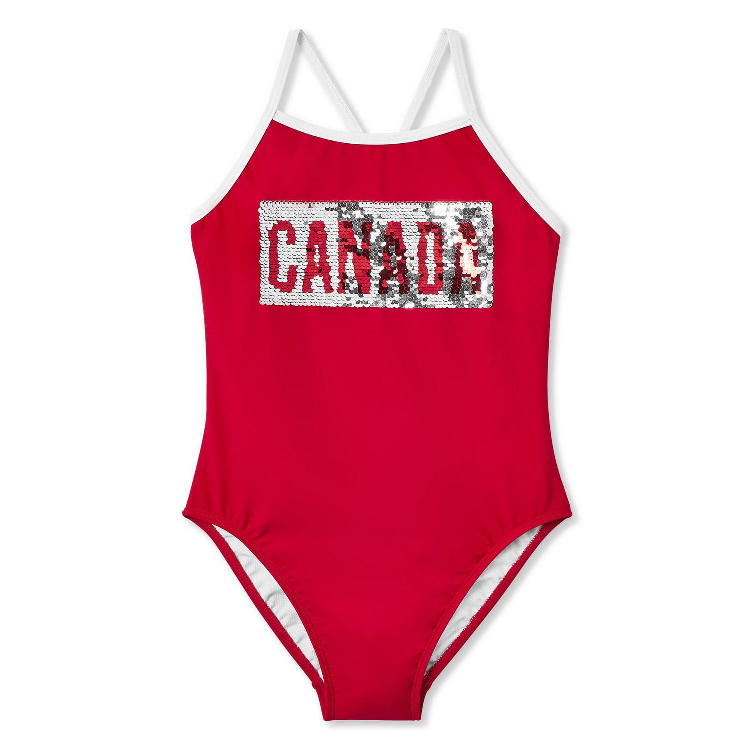 Girls' Canada Day 1Piece Swimsuit Walmart Canada