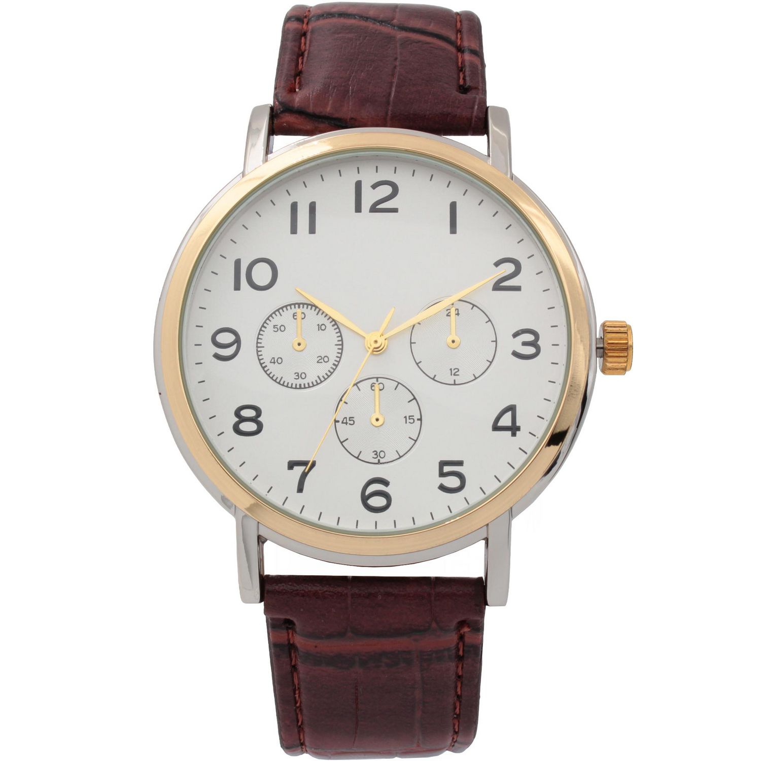 Montre classique à cadrans multiples pour homme