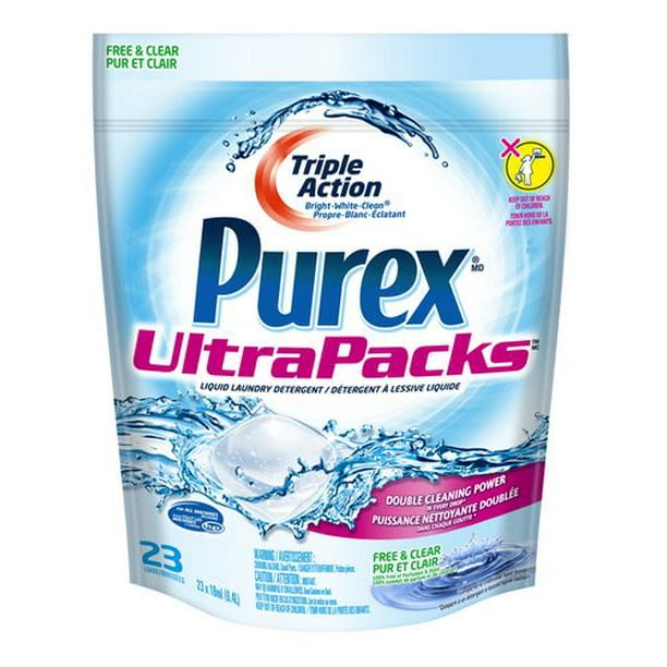 UltraPacks de Purex détergent à lessive liquid pur et clair