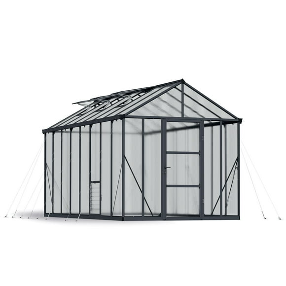 CANOPIA by PALRAM Glory 8 ft. x 16 ft. Premium Greenhouse Kit - Grey