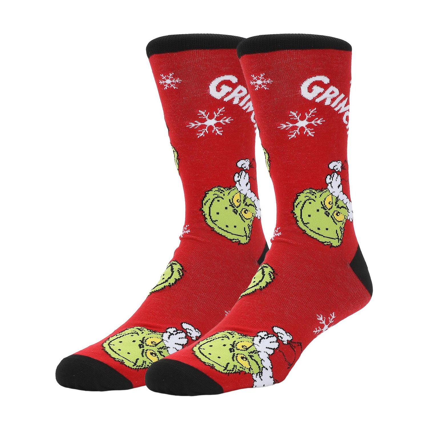 Lot De 3 Paires De Chaussettes Hautes Dr. Seuss Le Grinch Pour Hommes Dans Une Boîte Cadeau De Collection