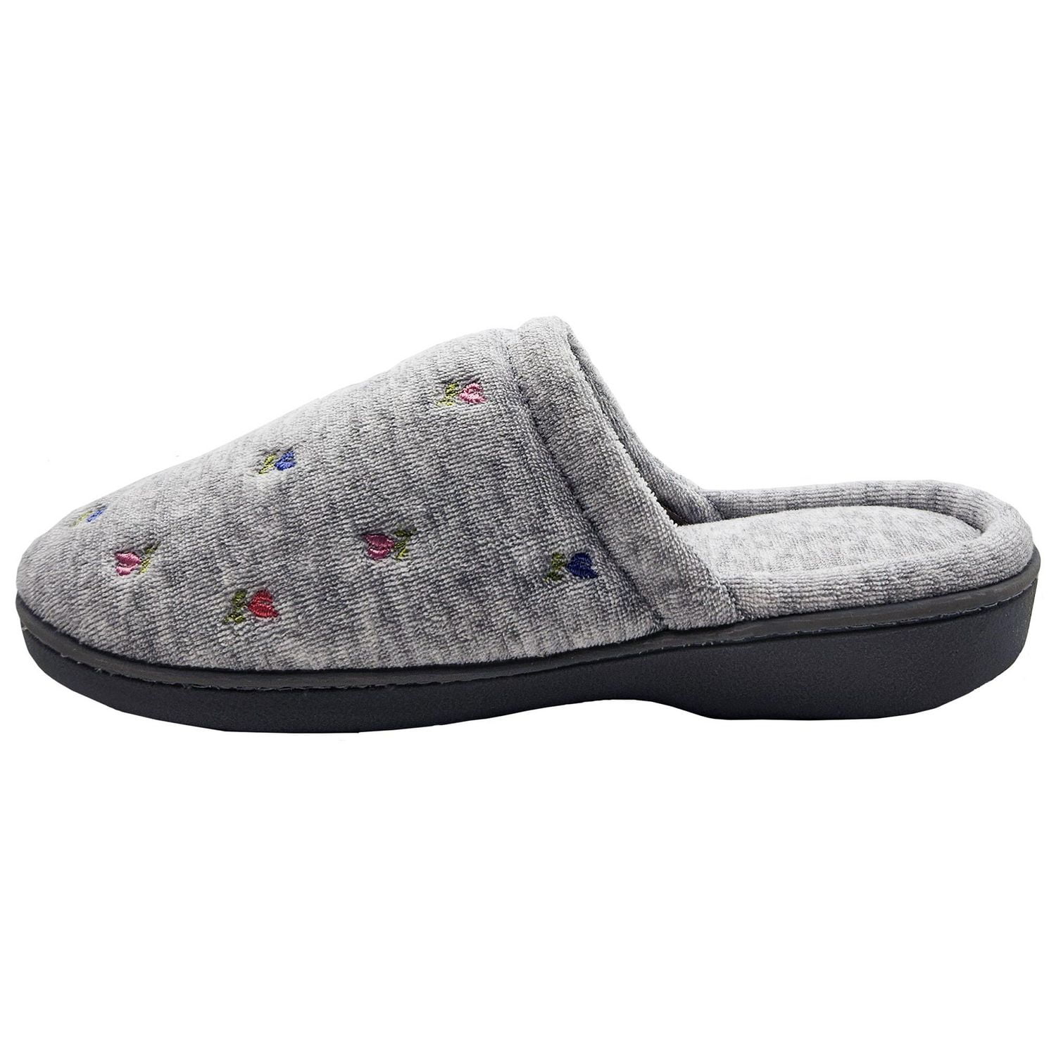 Isotoner® Women's Sasha Embroidered Terry Clog Slippers