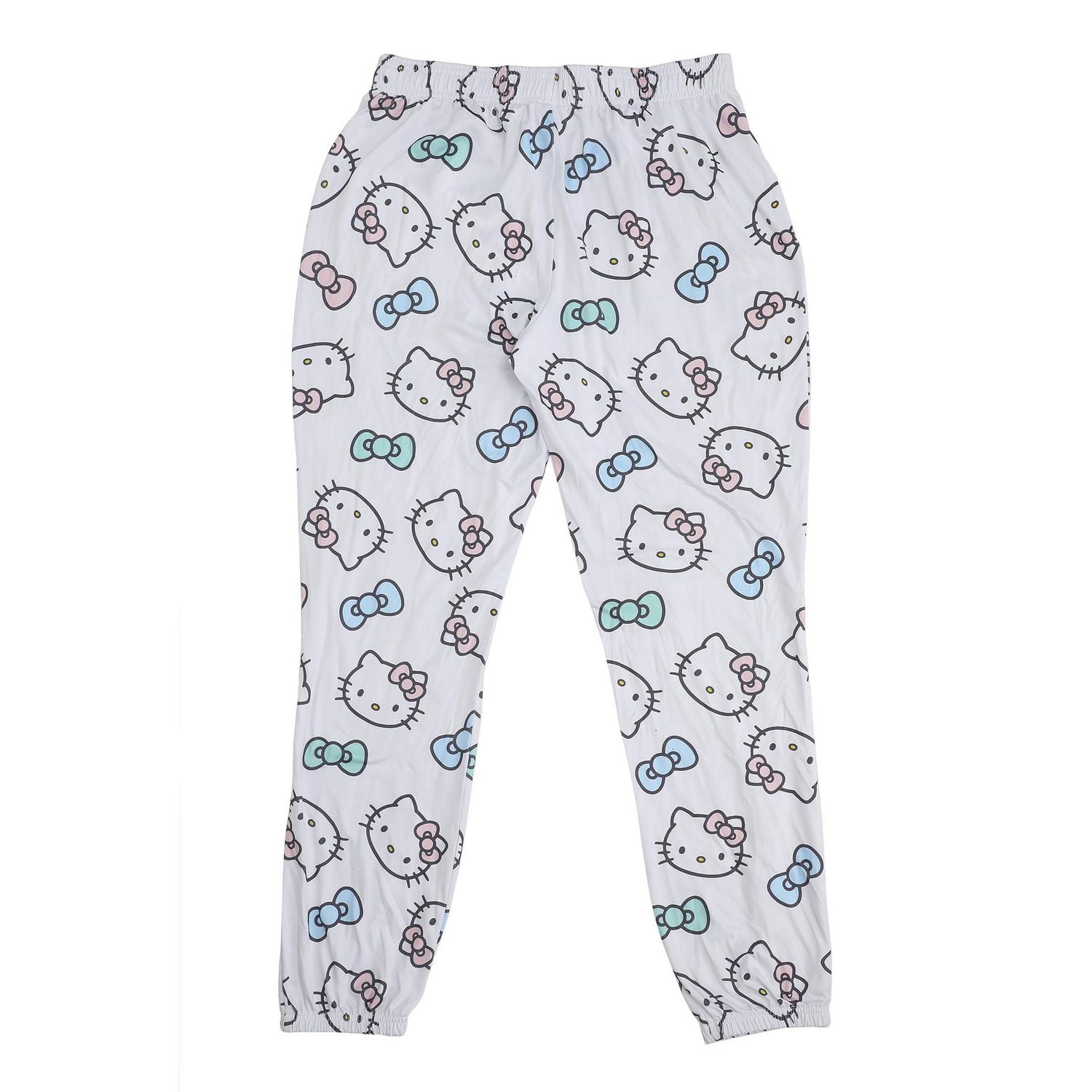 Ensemble de Pyjama Hello Kitty Pour Femmes | Haut à Manches Courtes et Bas de Pyjama Longs à Motifs de Chat - Exclusivité en Ligne
