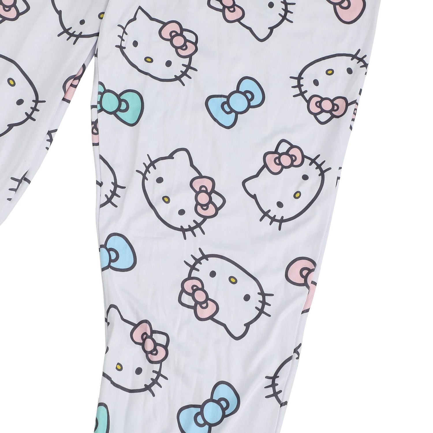 Women's Hello Kitty Pajama Set | Kitty Graphic Short Sleeve Top & Long Leg PJ Bottoms- Online Exclusive