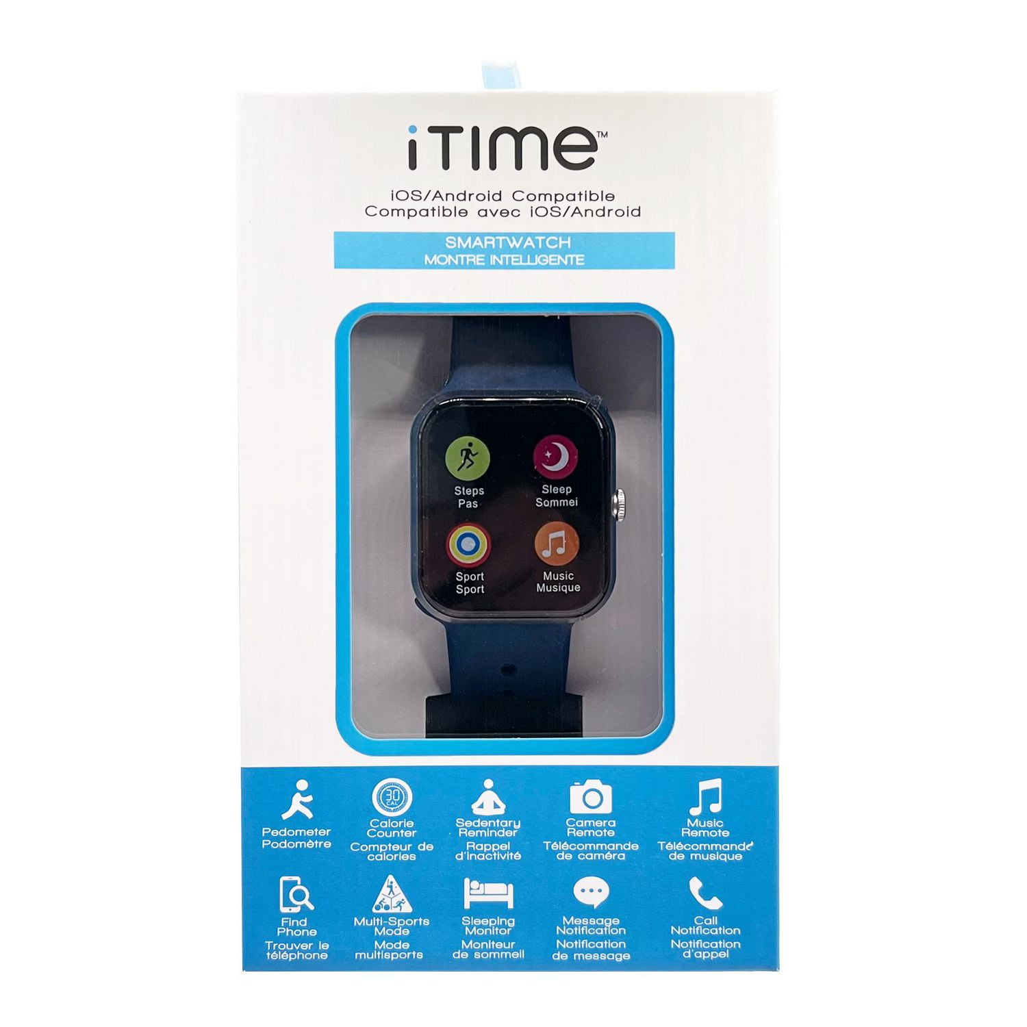 iTIME Smartwatch with Multi Sports Mode Walmart