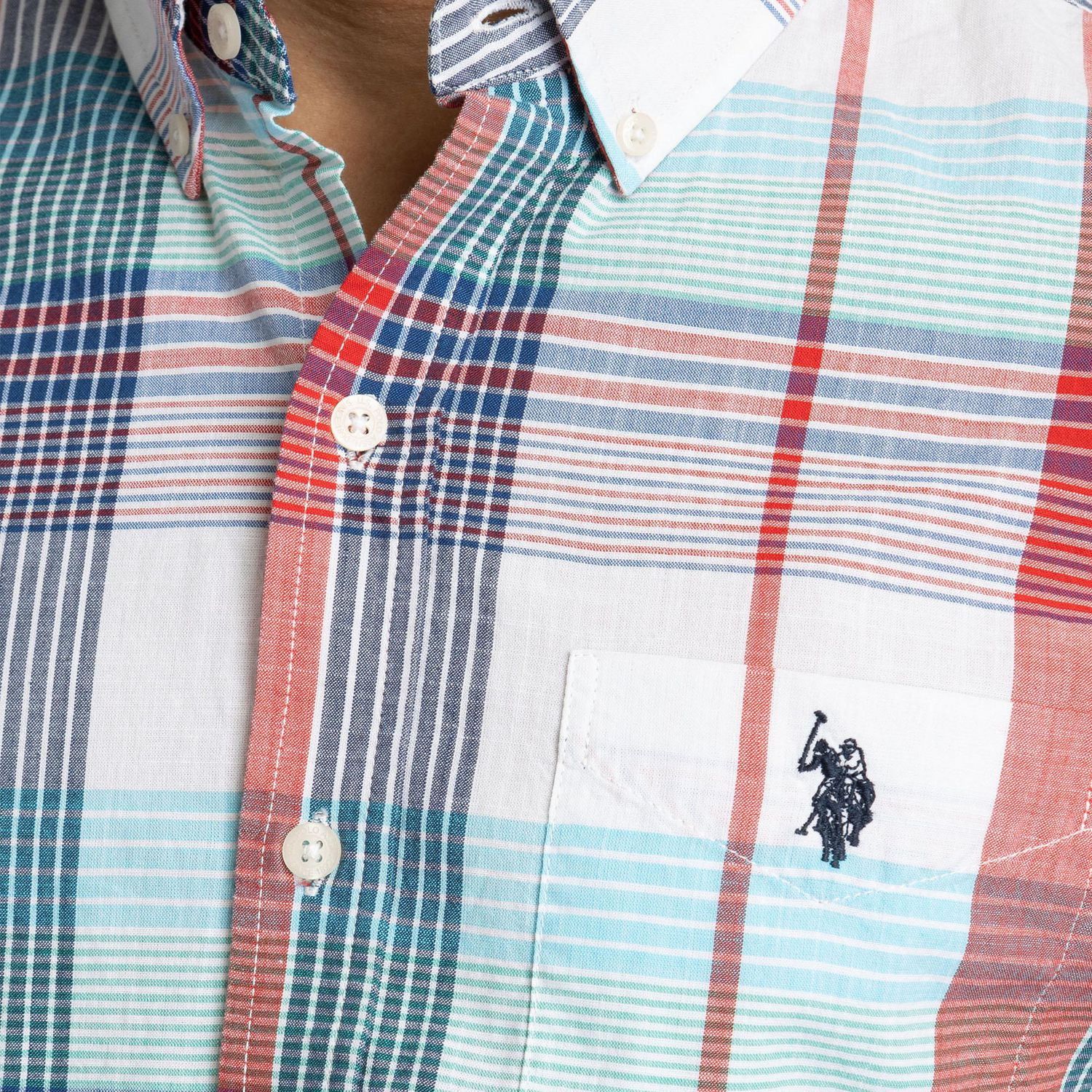 U.S. Polo Assn. Chemise Boutonnée à Manches Courtes Pour Hommes