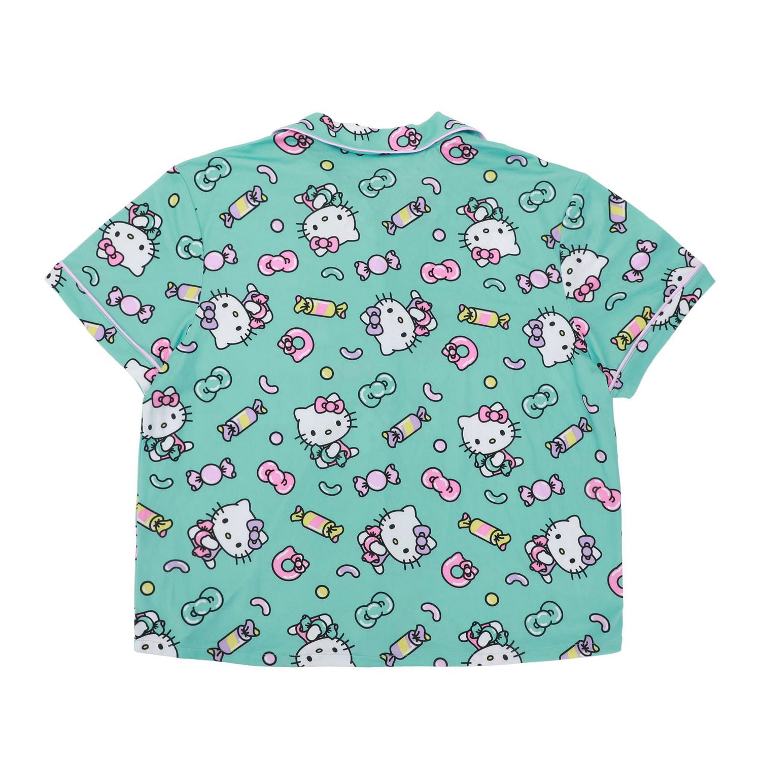 Ensemble de nuit pour femmes, chemise boutonnée et short Hello Kitty - Exclusivité en ligne