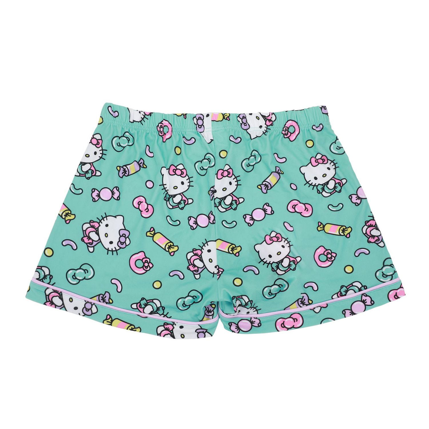 Women's Hello Kitty Button-Up Shirt & Shorts Sleep Set - Online Exclusive