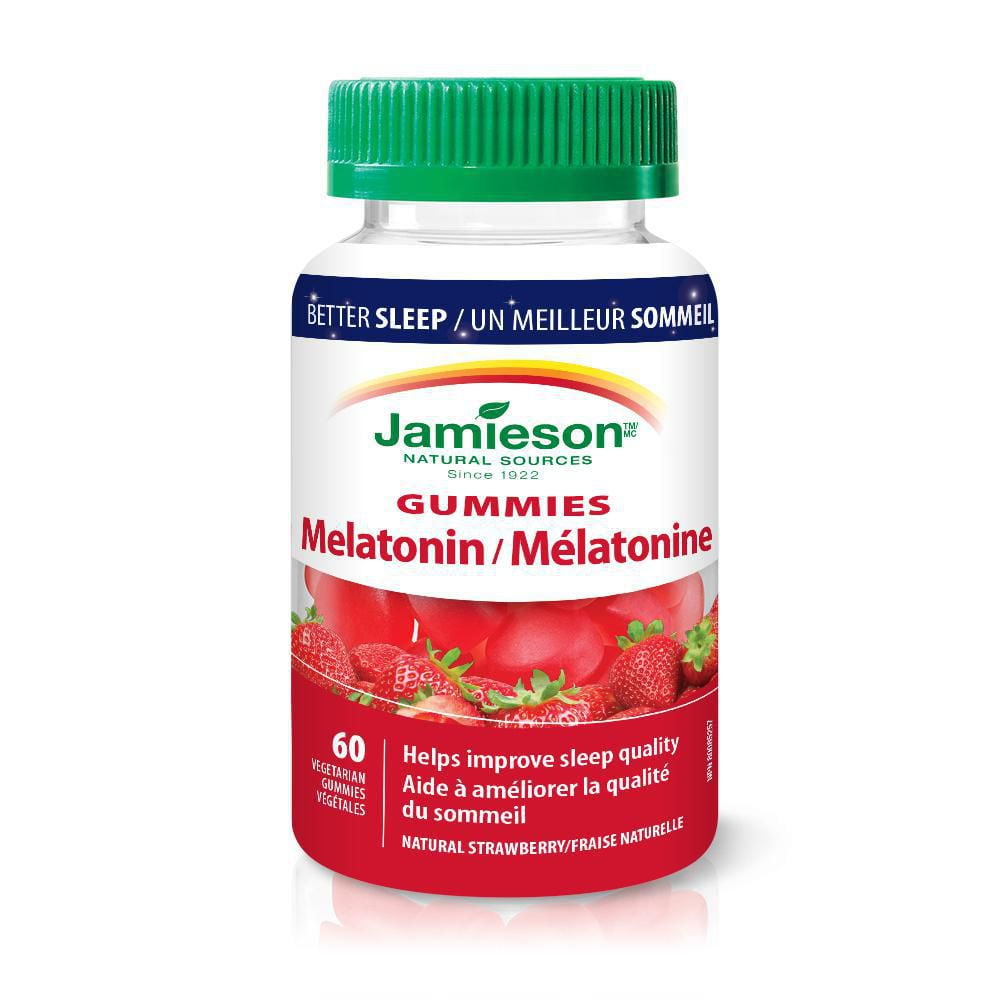Jamieson Melatonin Gummies 2.5 mg Strawberry Flavour | Walmart Canada