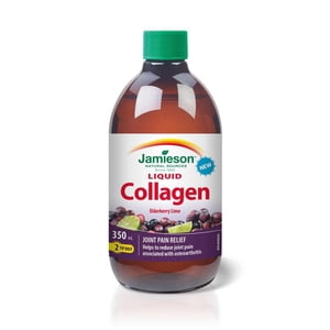 Jamieson Liquid Collagen 1,200 mg Elderberry Lime Flavour
