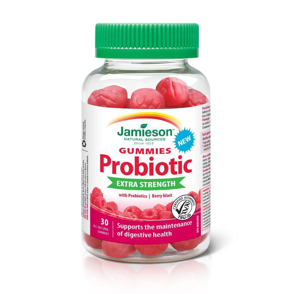 Jamieson Extra Strength Probiotic Gummies 5 Billion Active Cells