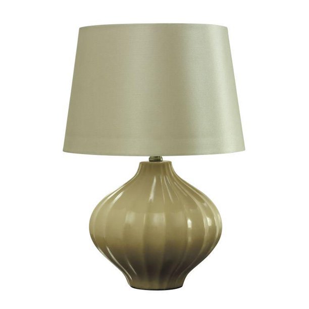 Lampe de table en céramique - Gris mastic