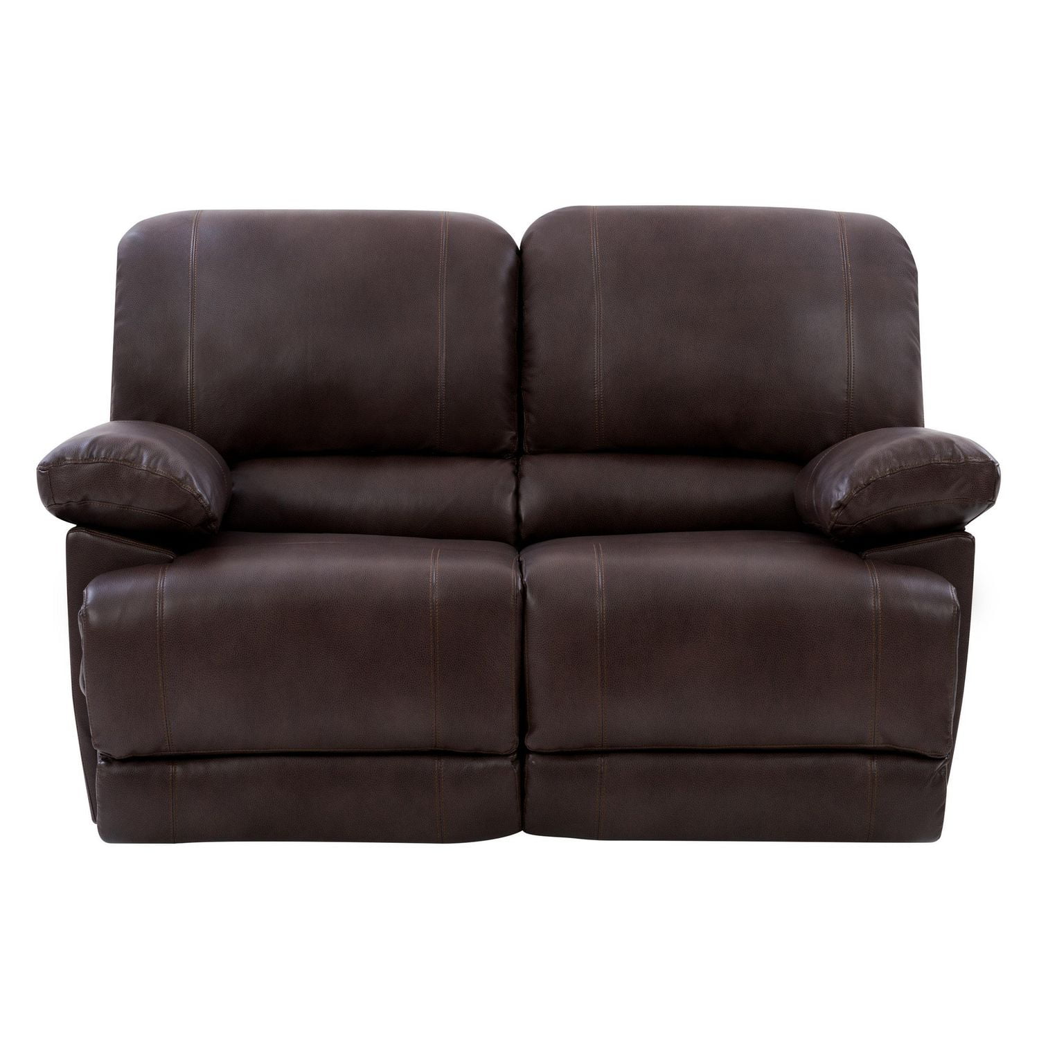 CorLivingPlush Power Reclining Bonded Leather Loveseat with USB Port