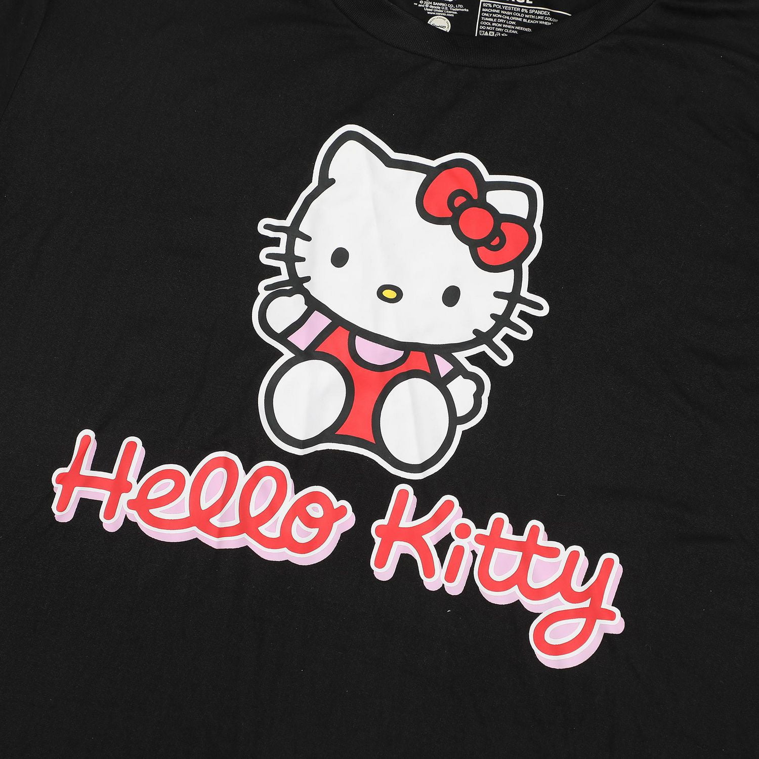 Ensemble de pyjama Hello Kitty pour femmes | Haut à manches courtes avec motif Kitty et pantalon de pyjama long - Exclusivité en ligne