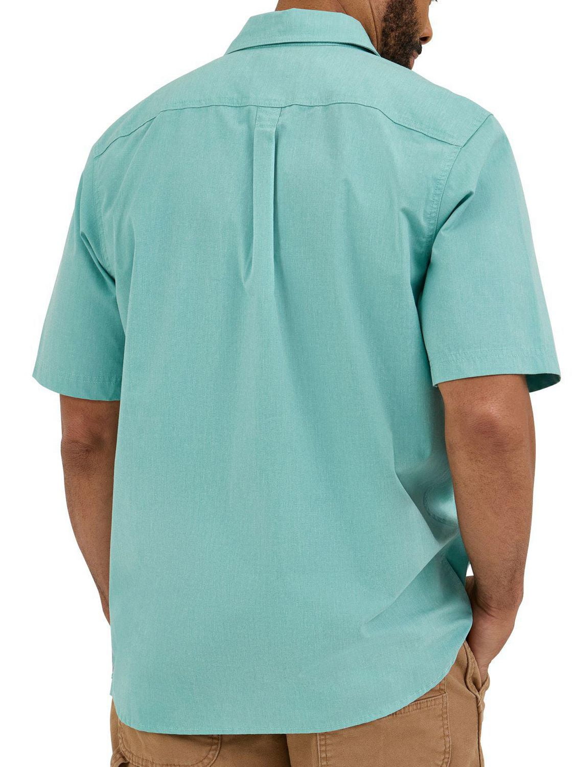 Wrangler Men's Short Sleeve Twill Shirt, Short Sleeve Twill