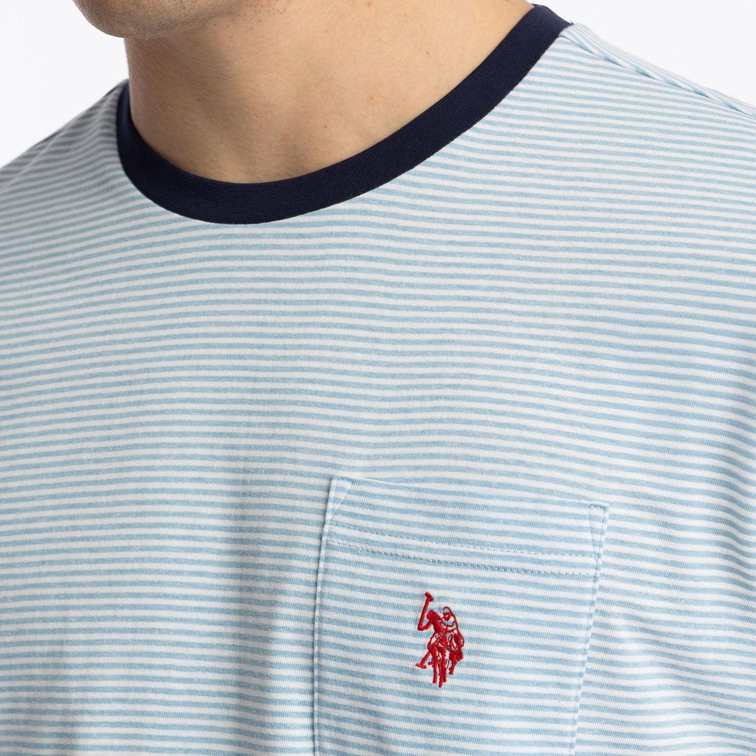 U.S. Polo Assn. Men's Short Sleeve Striped Tee