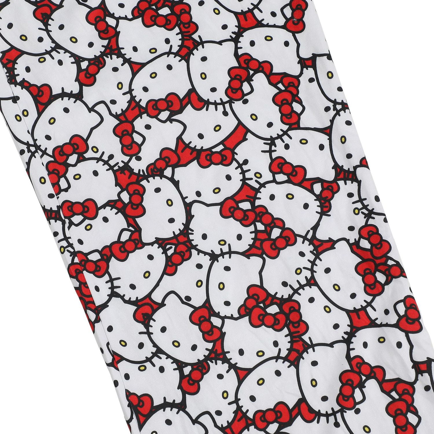 Ensemble de pyjama Hello Kitty pour femmes | Haut à manches courtes avec motif Kitty et pantalon de pyjama long - Exclusivité en ligne