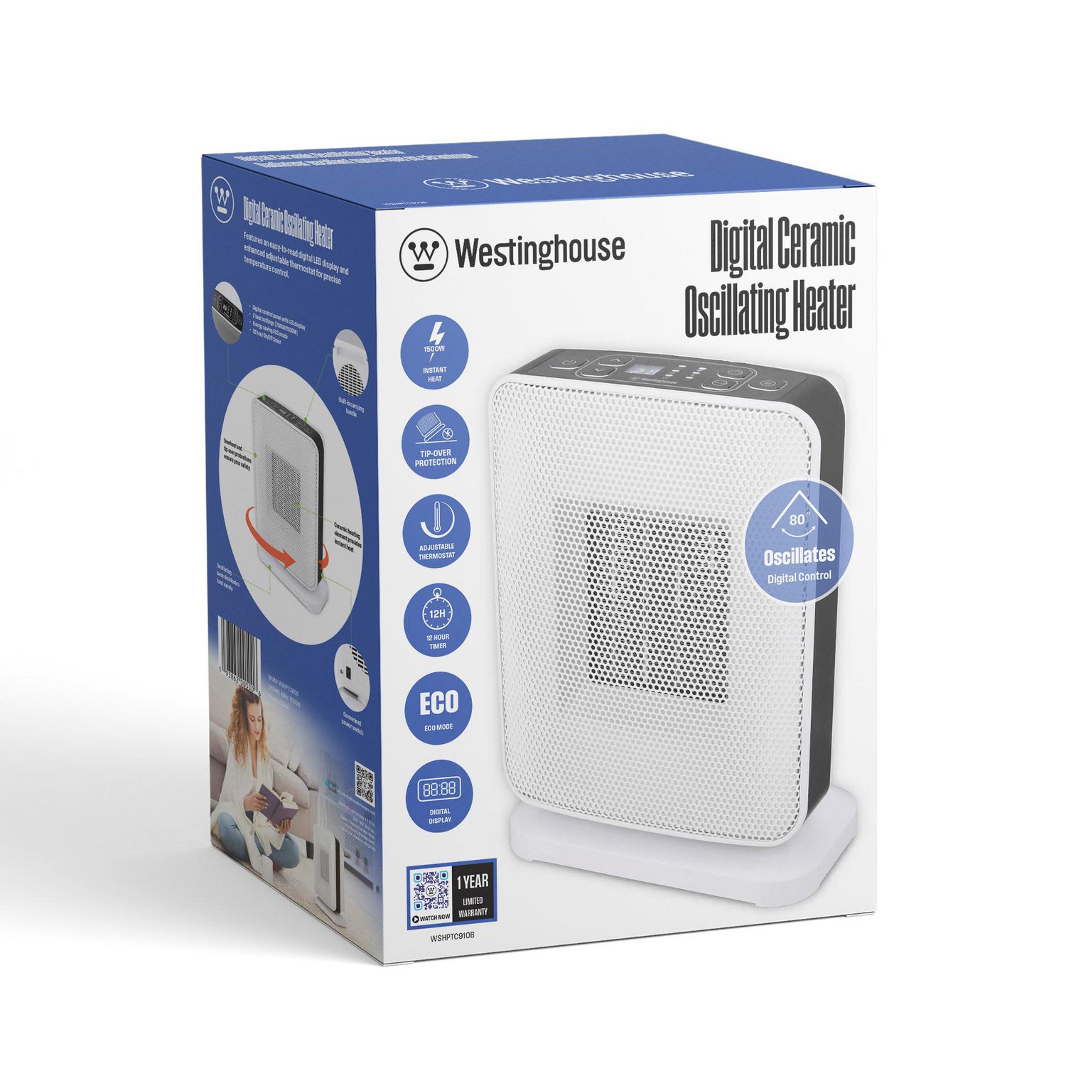 Westinghouse Digital Ceramic Oscillating Heater - Walmart.ca