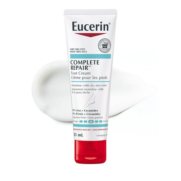 EUCERIN Complete Repair Moisturizing Foot Cream for Very Dry, Rough ...