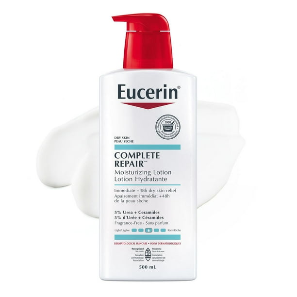 EUCERIN Complete Repair Moisturizing Lotion for Dry to Very Dry Skin | Face & Body, 500mL, Dry to very dry skin, 500ml