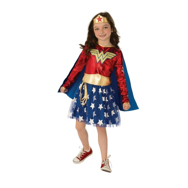 Girl's Deluxe Wonder Woman™ Costume - Small | Oriental Trading