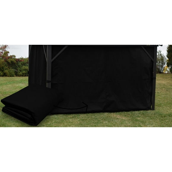 Rideau noir pour gazebo - 10 x 14