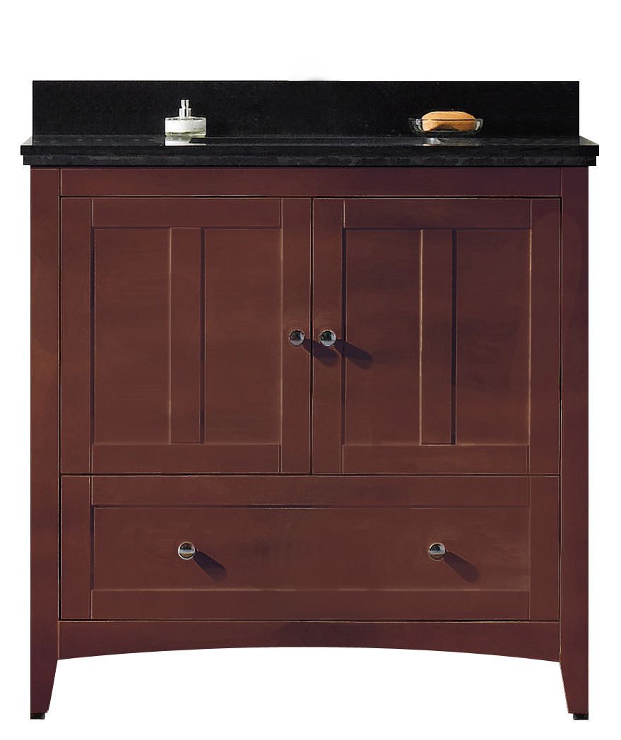 American Imaginations 36in. W Vanity Set Walnut Walmart Canada