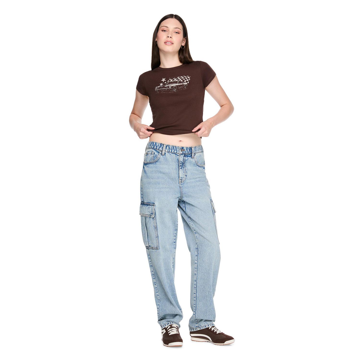 T-shirt coupe bébé No Boundaries pour femmes