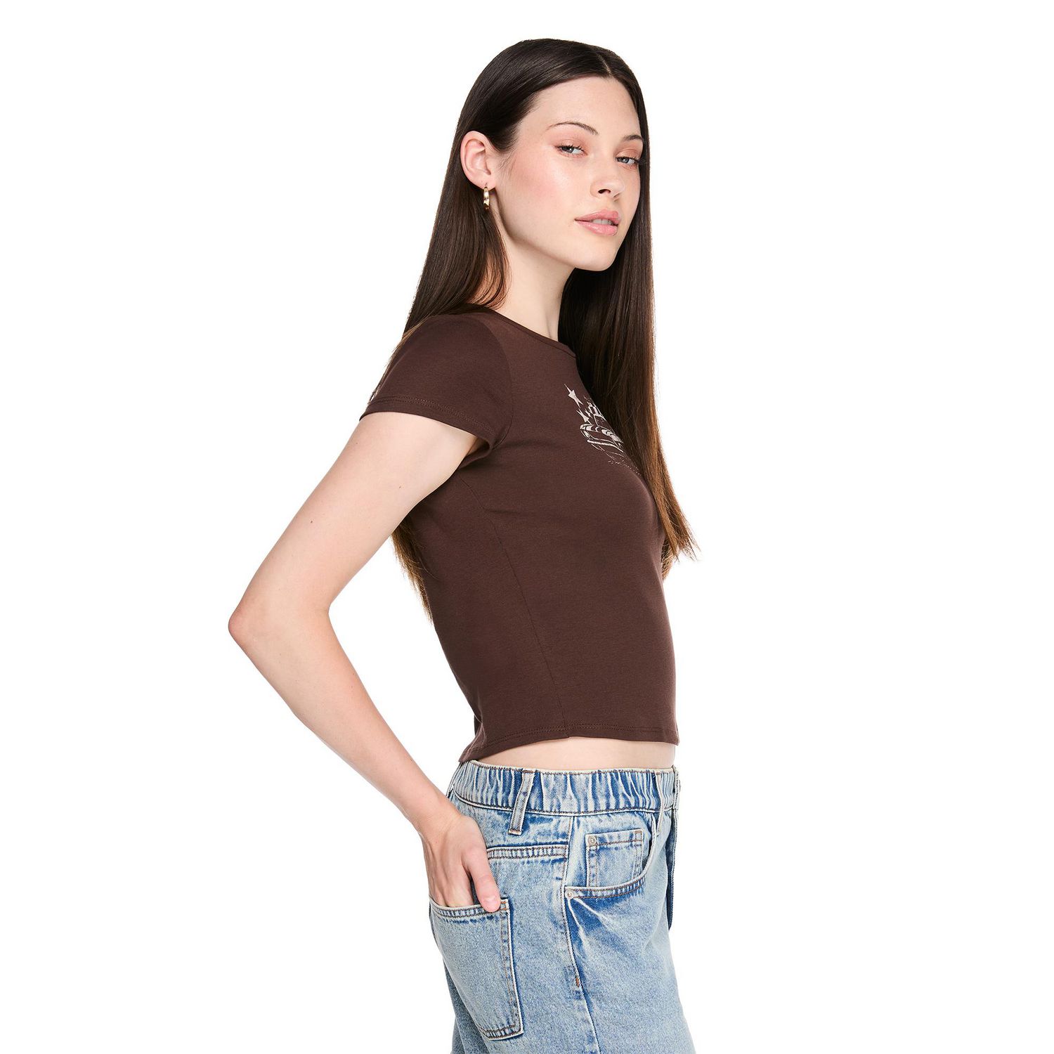 T-shirt coupe bébé No Boundaries pour femmes