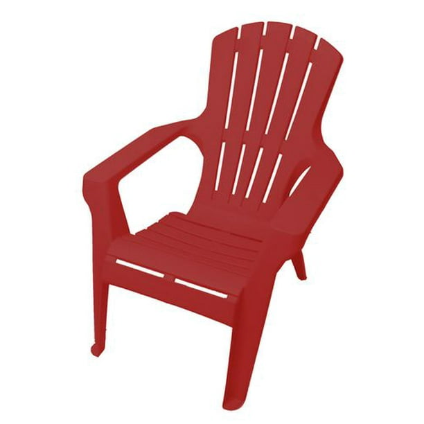 Chaise adirondack rouge