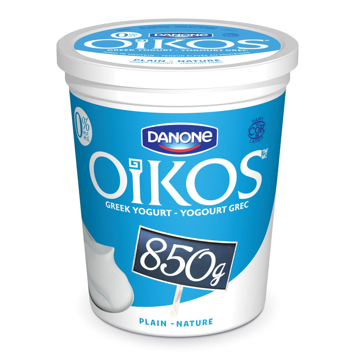 OIKOS 0 M.F Plain Greek Yogurt Walmart Canada