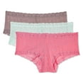 thumbnail image 1 of George Women's Lace Trim Jacquard Hipsters 3-Pack, 1 of 1