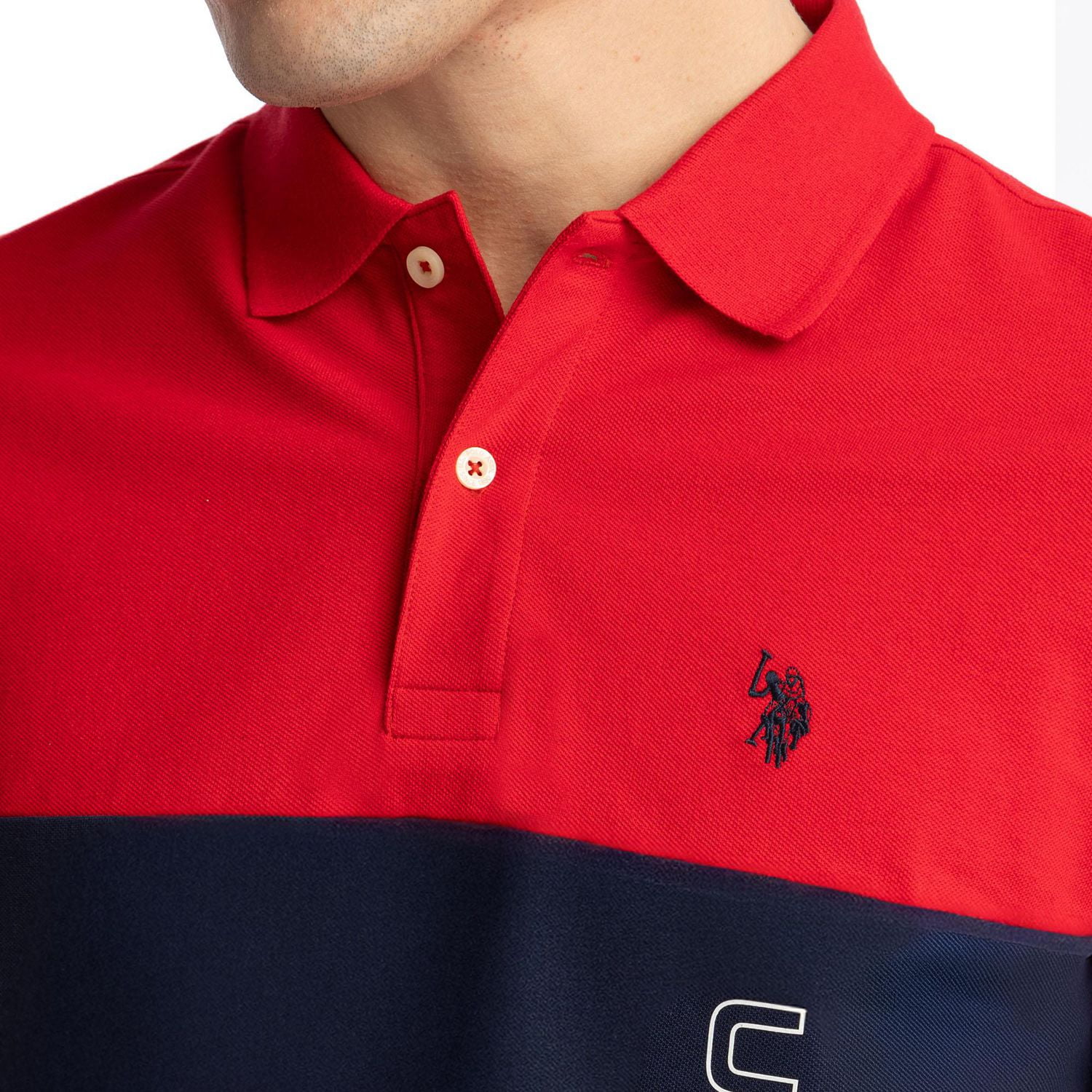 U.S. Polo Assn. Polo Piqué Color Block Pour Hommes