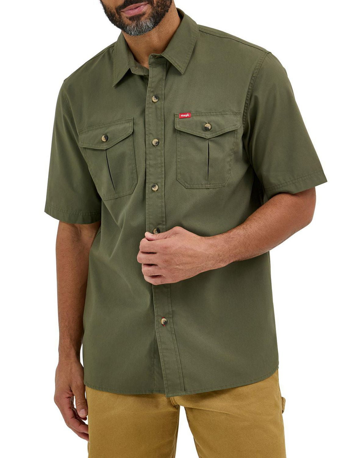 Wrangler Men's Short Sleeve Twill Shirt