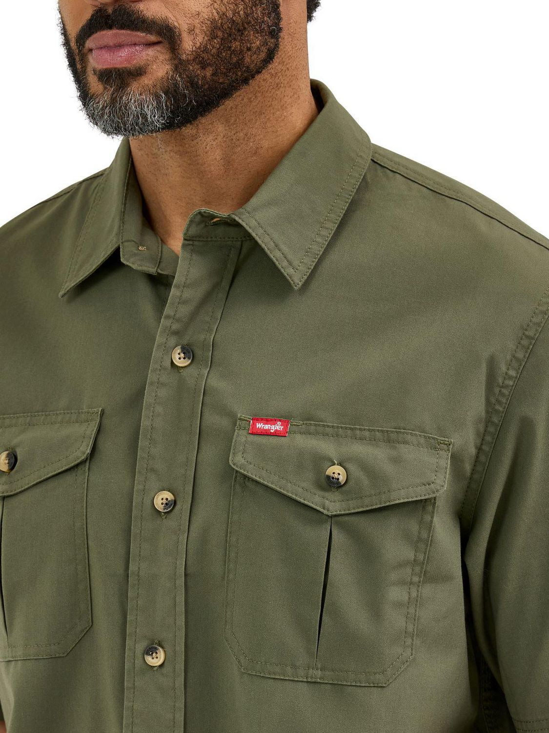 Wrangler Men's Short Sleeve Twill Shirt