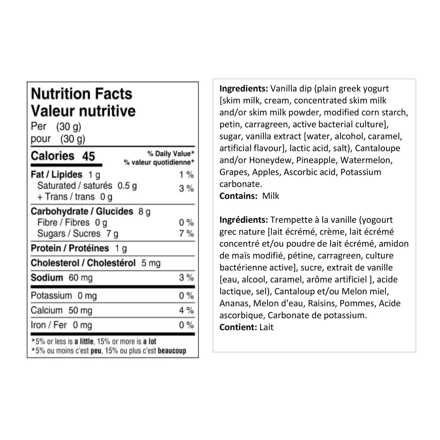 Large Fruit Tray With Dip