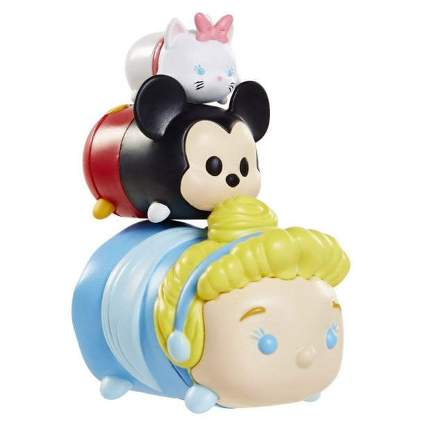Ensemble de 3 figurines Tsum Tsum de Disney - Cendrillon/Mickey Mouse/Marie
