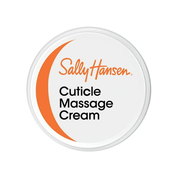 Sally Hansen Cuticle Massage Cream™, Crème riche et émolliente à l'huile d'abricot, hydratate, prévient le dessèchement et craquement des cuticules