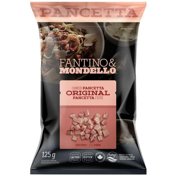 Fantino & Mondello Diced Original Cooked Pancetta, 125 g