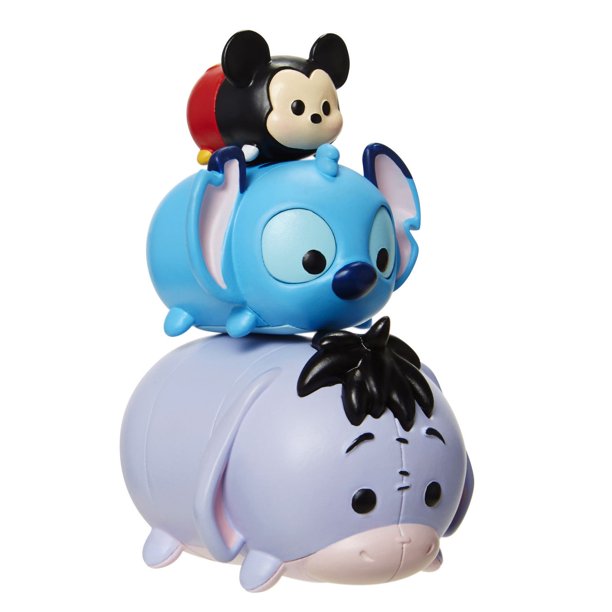 Ensemble de 3 figurines Tsum Tsum de Disney - Bourriquet/Stitch/Mickey Mouse