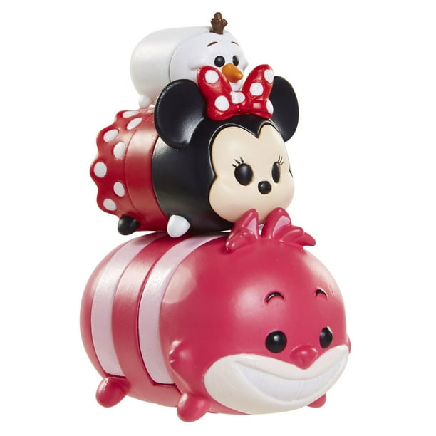 Ensemble de 3 figurines Tsum Tsum de Disney - Chat de Cheshire/Minnie Mouse/Olaf