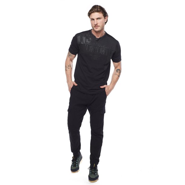 Dark Black Men's Comfort Stretch Cargo Pant 